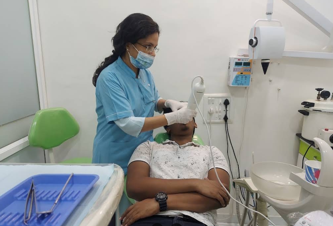 A treatment in progress at Smile Rite